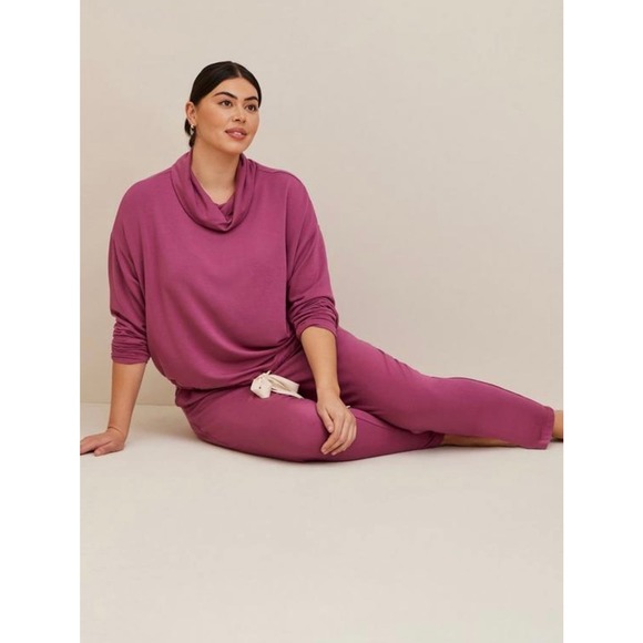 Torrid Fleece Crop Lounge Pant 00 M/L - Picture 1 of 3